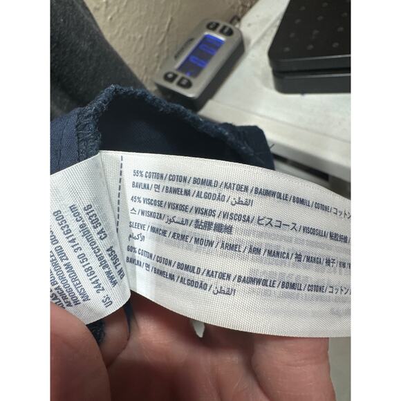 Abercrombie Kids Girls Cotton Hoody Jacket Blue Gray Gorpcore Outdoor Size 14 - Picture 3 of 5